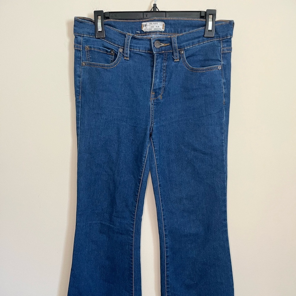 Free People Wide Leg Jeans Size 29 - Picture 2 of 14